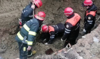 Qaradağda torpaq çökdü, iki nəfər dağıntılar altında qaldı - ÖLƏN VAR + VİDEO