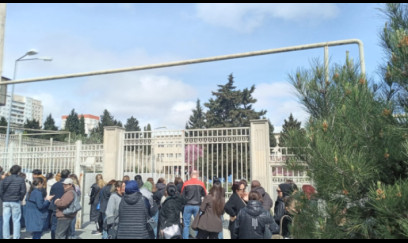 Bakıda 9-cu siniflərin buraxılış imtahanında İNSİDENT - FOTO