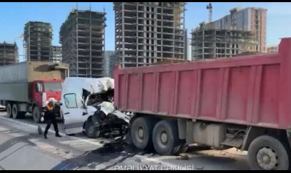 Bakıda dəhşətli qəza - VİDEO