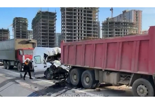 Bakıda dəhşətli qəza - VİDEO