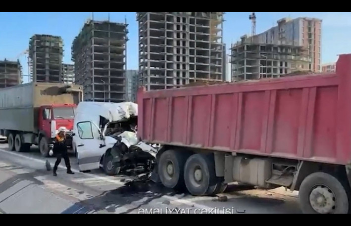 Bakıda dəhşətli qəza - VİDEO