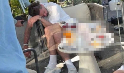 "Siti"nin ulduzu sərxoş halda restoranda yatdı - FOTO