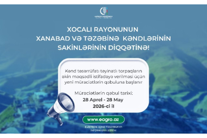 Xocalı sakinlərinin nəzərinə - Müraciətlərin qəbulu başlayır