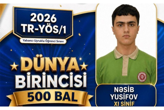 Azərbaycanlı şagird dünya birincisi oldu