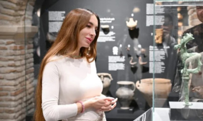 Arzu Əliyeva Şəki səfərindən paylaşım edib - FOTO