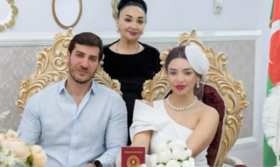Xalq artistinin qızının nikah FOTOLARI