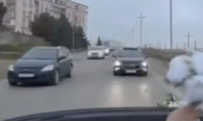 Mehdiabaddan Biləcəriyədək arxa-arxaya sürdü - VİDEO