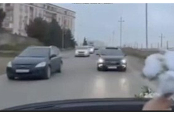 Mehdiabaddan Biləcəriyədək arxa-arxaya sürdü - VİDEO