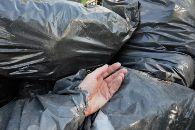 Torbalarda çürümüş insan qalıqları tapıldı 