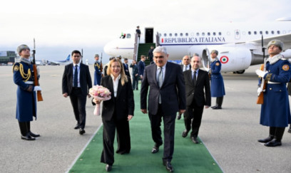 Corcia Meloni Azərbaycana gəlib 