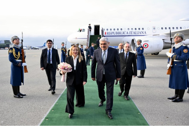Corcia Meloni Azərbaycana gəlib 