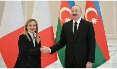 İlham Əliyev və Meloni mətbuata bəyanat verdilər 