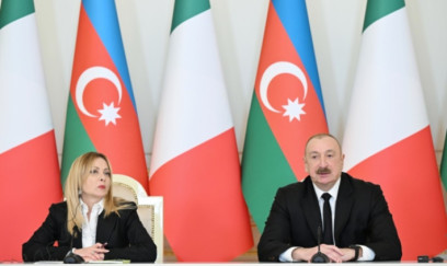 Prezident Meloni ilə görüşündən PAYLAŞIM ETDİ