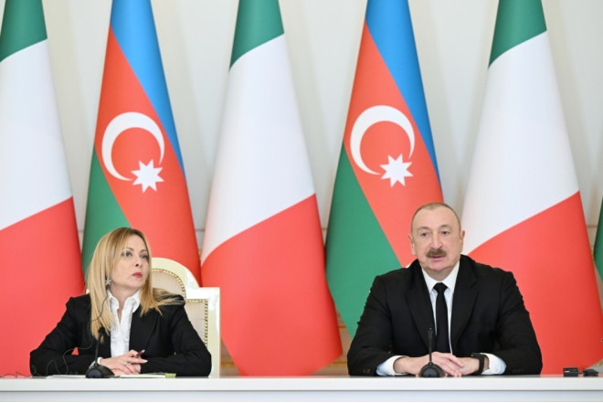 Prezident Meloni ilə görüşündən PAYLAŞIM ETDİ