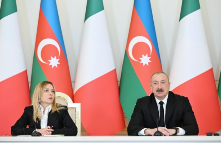 Prezident Meloni ilə görüşündən PAYLAŞIM ETDİ