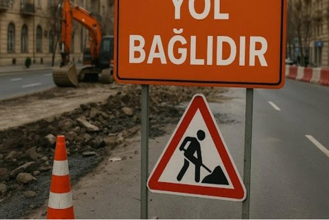 Bakının iki mərkəzi küçəsində təmirlə əlaqədar avtomobillərin hərəkəti məhdudlaşdırılacaq 