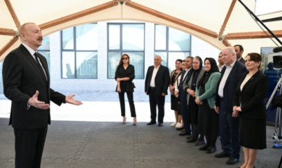 Prezident İlham Əliyev və birinci xanım Mehriban Əliyeva Cəbrayıl rayonunun Şükürbəyli kəndinə köçən sakinlərlə görüşüblər 