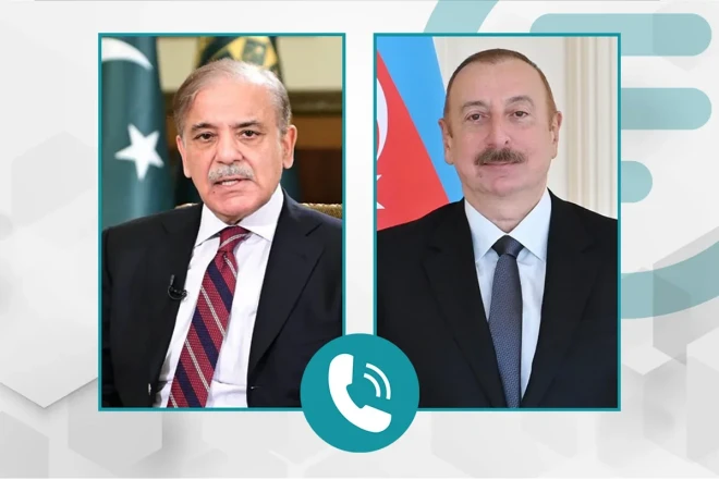 Prezident İlham Əliyevlə Pakistanın Baş naziri Məhəmməd Şahbaz Şərif arasında telefon danışığı olub 