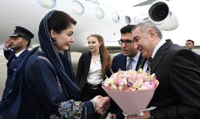 Məryəm Nəvaz Şərif Bakıya gəldi