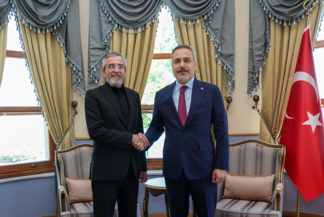 Hakan Fidan İstanbulda Əli Baqerini qəbul edib 