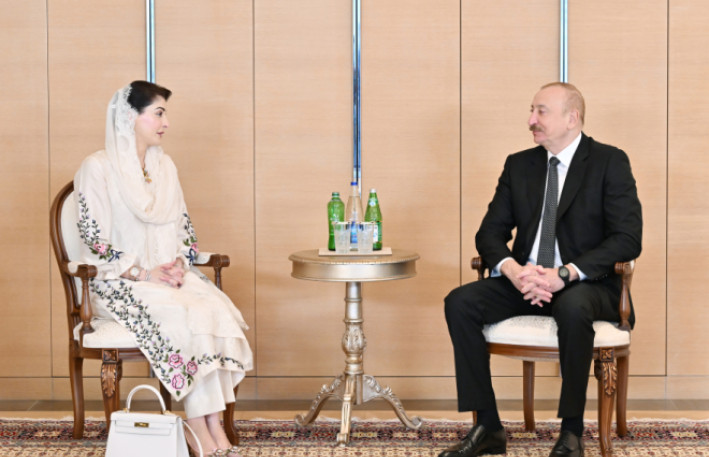 İlham Əliyev Pakistanın Pəncab əyalətinin Baş nazirini qəbul etdi - FOTO