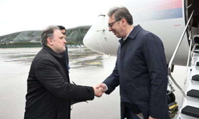 Serbiya Prezidenti Azərbaycana gəldi - FOTO