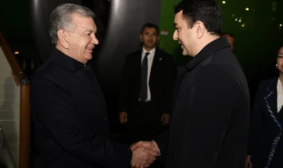Şavkat Mirziyoyev Azərbaycana səfərə gəldi 