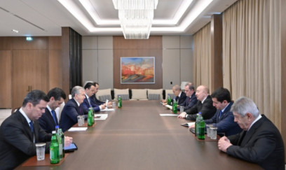 Prezident İlham Əliyev Şavkat Mirziyoyevlə görüşüb 
