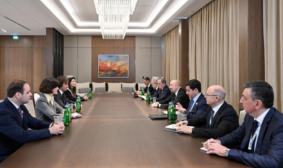İlham Əliyevin İrakli Kobaxidze ilə görüşü olub - FOTO 