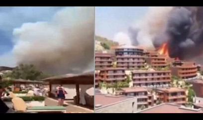 Novxanıda məşhur otel yanır 