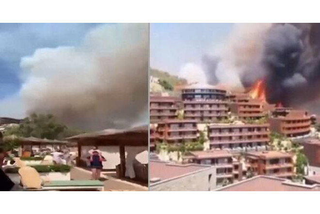 Novxanıda məşhur otel yanır 