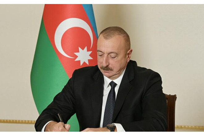 İlham Əliyev bu sazişi təsdiqlədi