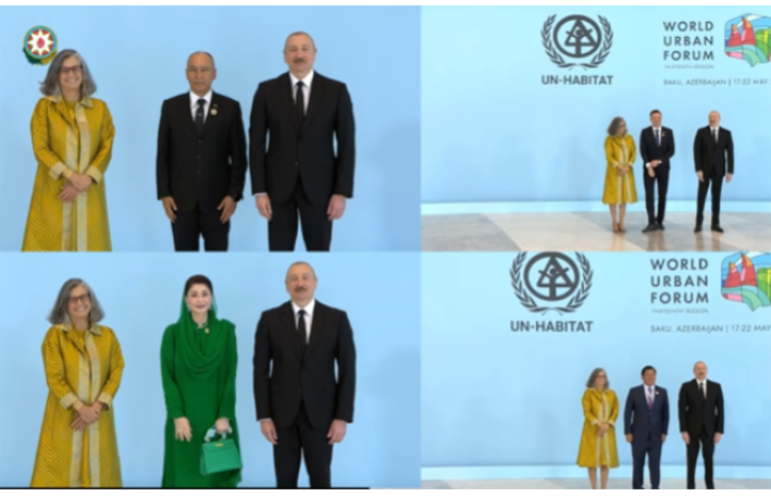 Prezident “X” platformasında WUF13 açılışının görüntülərini yayımladı