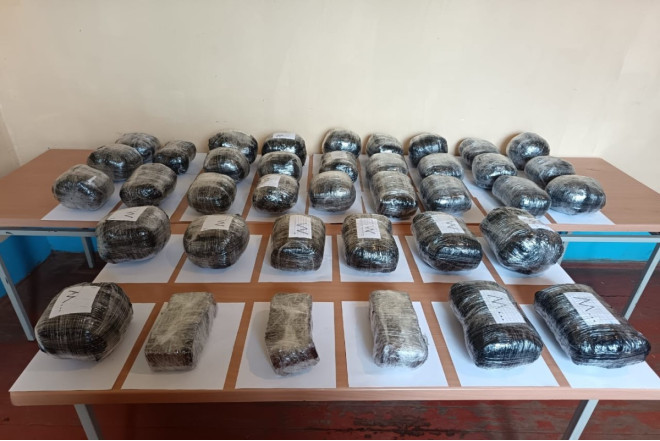 Gömrük əməkdaşları 35 kiloqram narkotik ələ keçirdi
