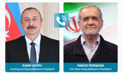 Prezident İlham Əliyevlə Məsud Pezeşkian arasında telefon danışığı olub 