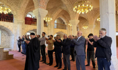 Şuşada bayram namazı qılındı 