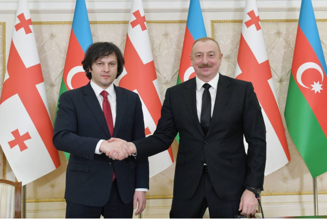 İrakli Kobaxidze Prezident İlham Əliyevi təbrik edib 