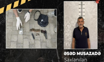 Qobustanda “Makarov” gəzdirən şəxs həbs edildi 
