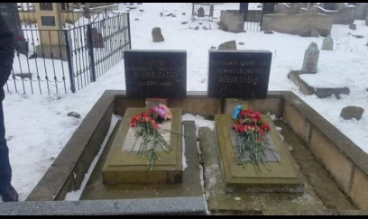 Rəsulzadənin atasının və oğlunun məzarı – FOTO