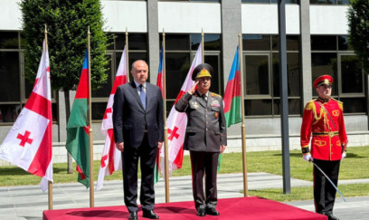 Zakir Həsənov gürcüstanlı həmkarı ilə görüşüb 