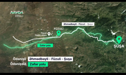 Ödənişli Şuşa yolu istifadəyə verildi 