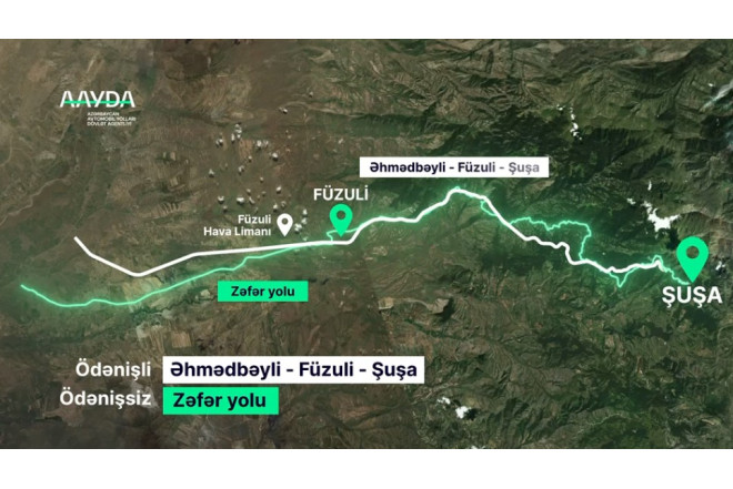 Ödənişli Şuşa yolu istifadəyə verildi 