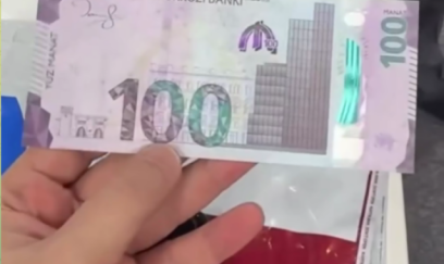 Bu da yeni 100 manat - VİDEO