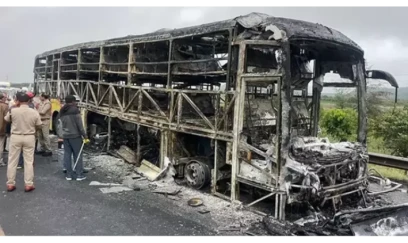 İraqda avtobus qəzadan sonra yanıb, 25 nəfər ölüb 
