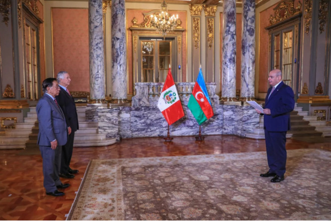 Peru Prezidenti Azərbaycan səfirinin etimadnaməsini qəbul edib 