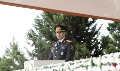 Nazir DİN-in Hərbi İnstitutunda buraxılışa qatıldı - FOTOLAR
