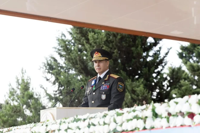 Nazir DİN-in Hərbi İnstitutunda buraxılışa qatıldı - FOTOLAR