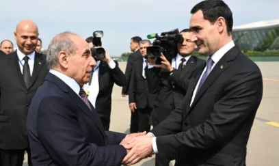 Türkmənistan Prezidenti Azərbaycandadır - FOTO