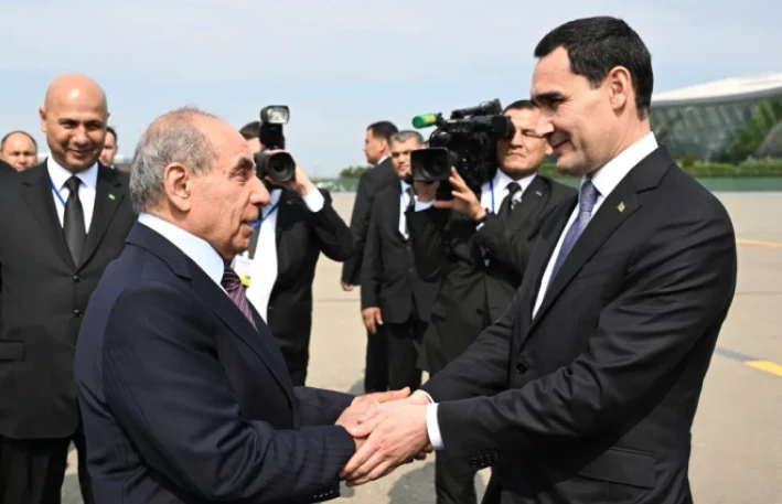 Türkmənistan Prezidenti Azərbaycandadır - FOTO