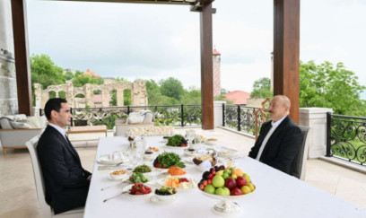 Prezidentlər Şuşada birgə nahar etdi